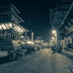 Day and Night shots of Mangalbazar, Patan Durbar Square